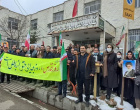 حضور پرشور مدیریت و کارکنان شبکه بهداشت و درمان و بیمارستان حضرت ولیعصر (عج) در راهپیمایی روز قدس