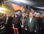 حضور دکتر مهری مدیر شبکه بهداشت و درمان مشگین شهر بهمراه جمعی از کارکنان در تجمع محکومیت جنایات آمریکایی–صهیونیستی