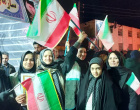 حضور دکتر مهری مدیر شبکه بهداشت و درمان مشگین شهر بهمراه جمعی از کارکنان در تجمع محکومیت جنایات آمریکایی–صهیونیستی
